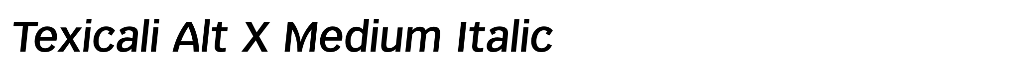 Texicali Alt X Medium Italic image